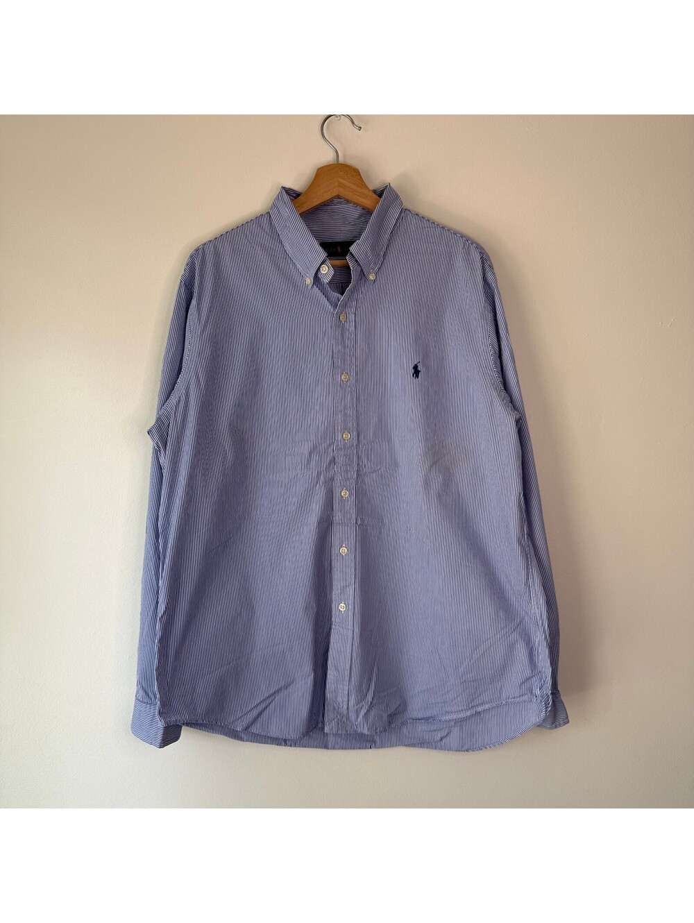 Polo Ralph Lauren Vertical Striped Classic Fit Button Up Shirt XL